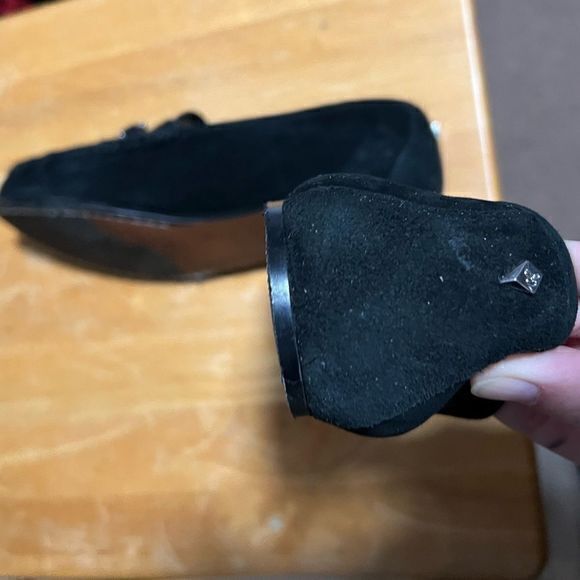 Sam‎ Edelman Women's Talia Loafer Suede Moc Tie Black Size 7.5 (NO HEELS) - Picture 9 of 10